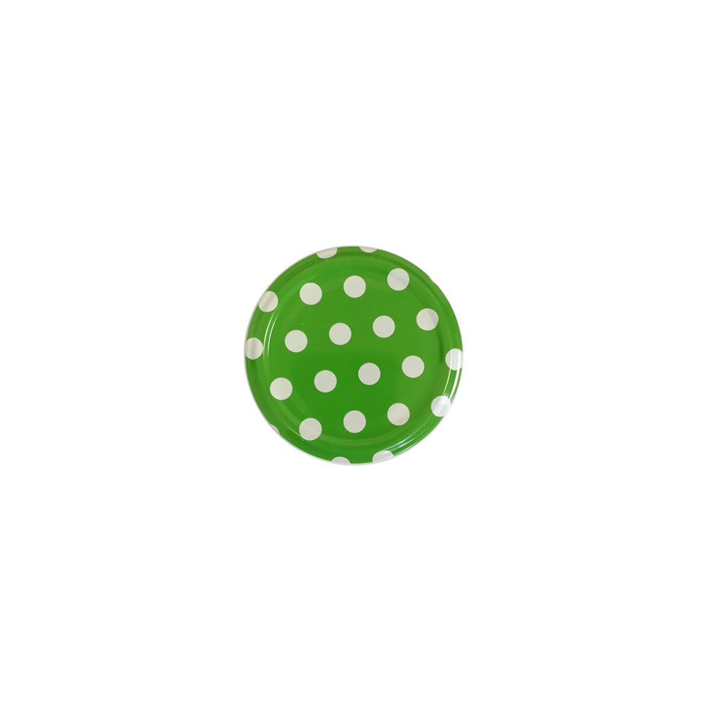 63mm Twist-Off Lid (Dots Pattern Green) x 10qty.